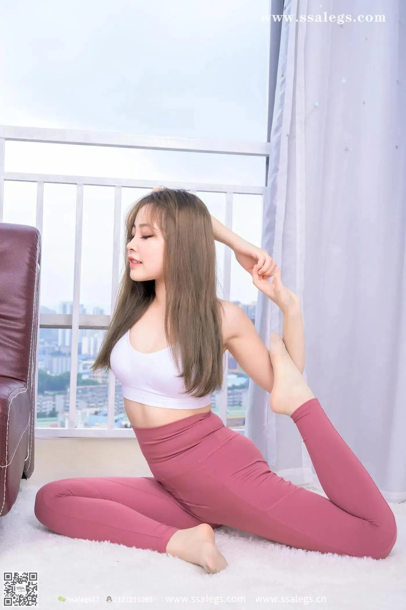 [SSA丝社]超清写真 NO.403 蜜桃今天穿丝袜陪你做运动(上) [74P]插图9